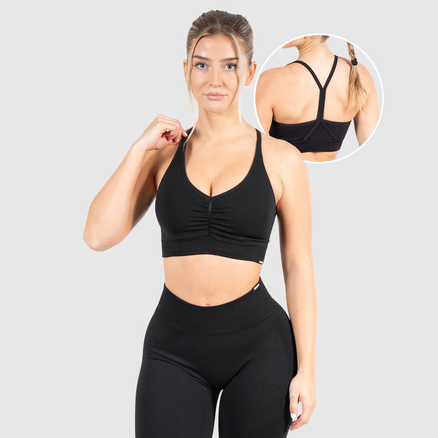 Sports Bra Solid Scrunch