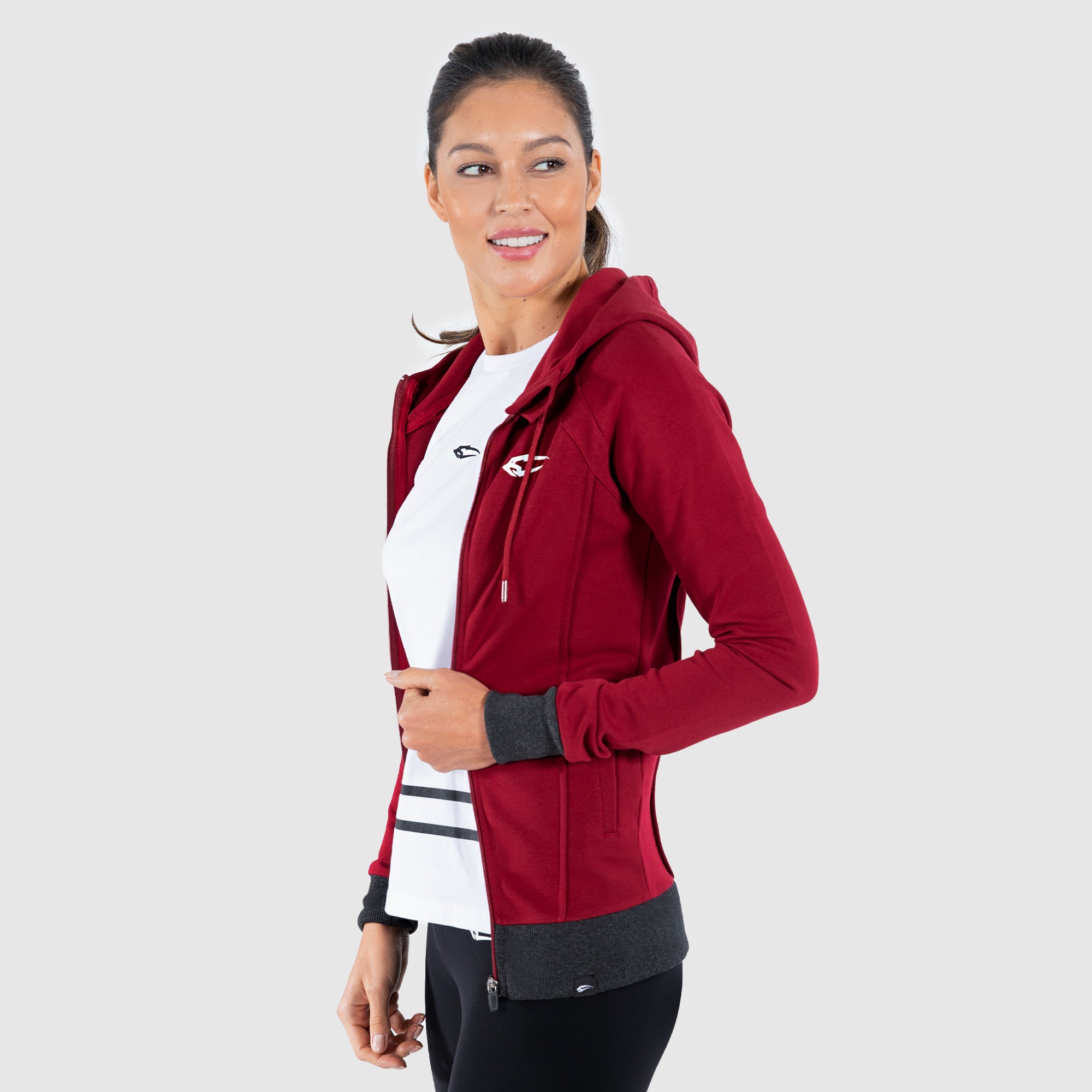 Zip hoodie suit up